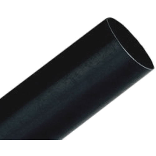 Heat Shrink Tube, Thin Wall, 2:1 I.D. Shrink Ratio, 0.13 in I.D. Before Shrinking, Black, 4 ft